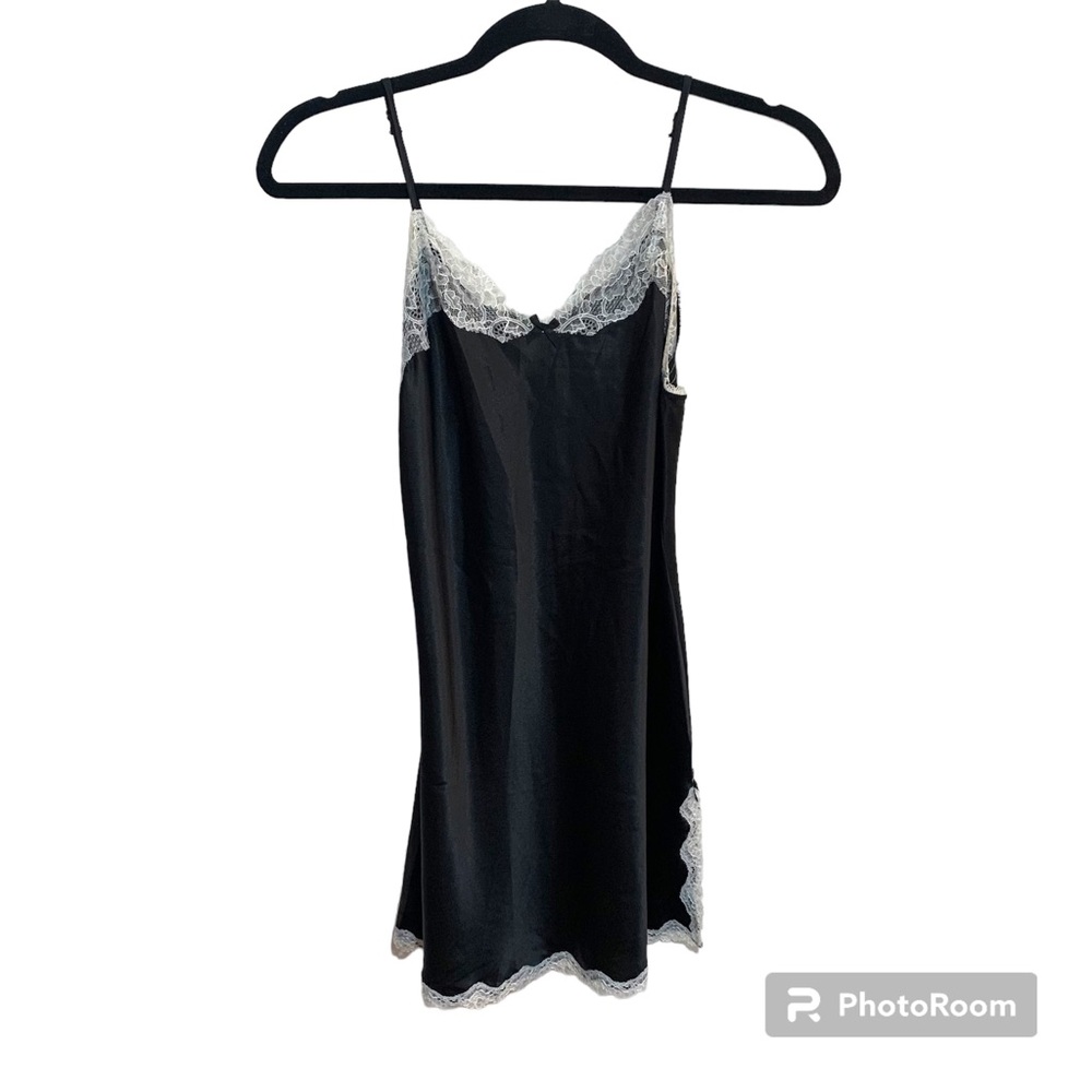 Victoria's Secret Black Silk Slip